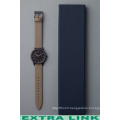 Classique Bas Prix Noir Rectangle Tactile Papier Logo Personnalisé Top Et Base Dame Homme Montre Boîte Cadeau Avec Plateau En EVA